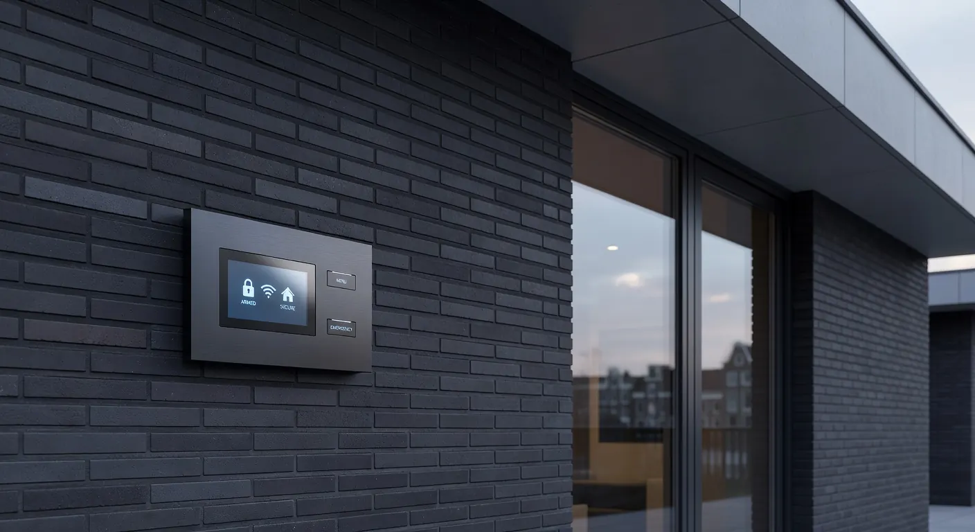 Professionele installatie van een alarmsysteem in een Nederlandse woning